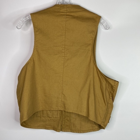 Vintage JC Higgens Sears Roebuck Brown Hunting Game Vest Small - Picture 4 of 9